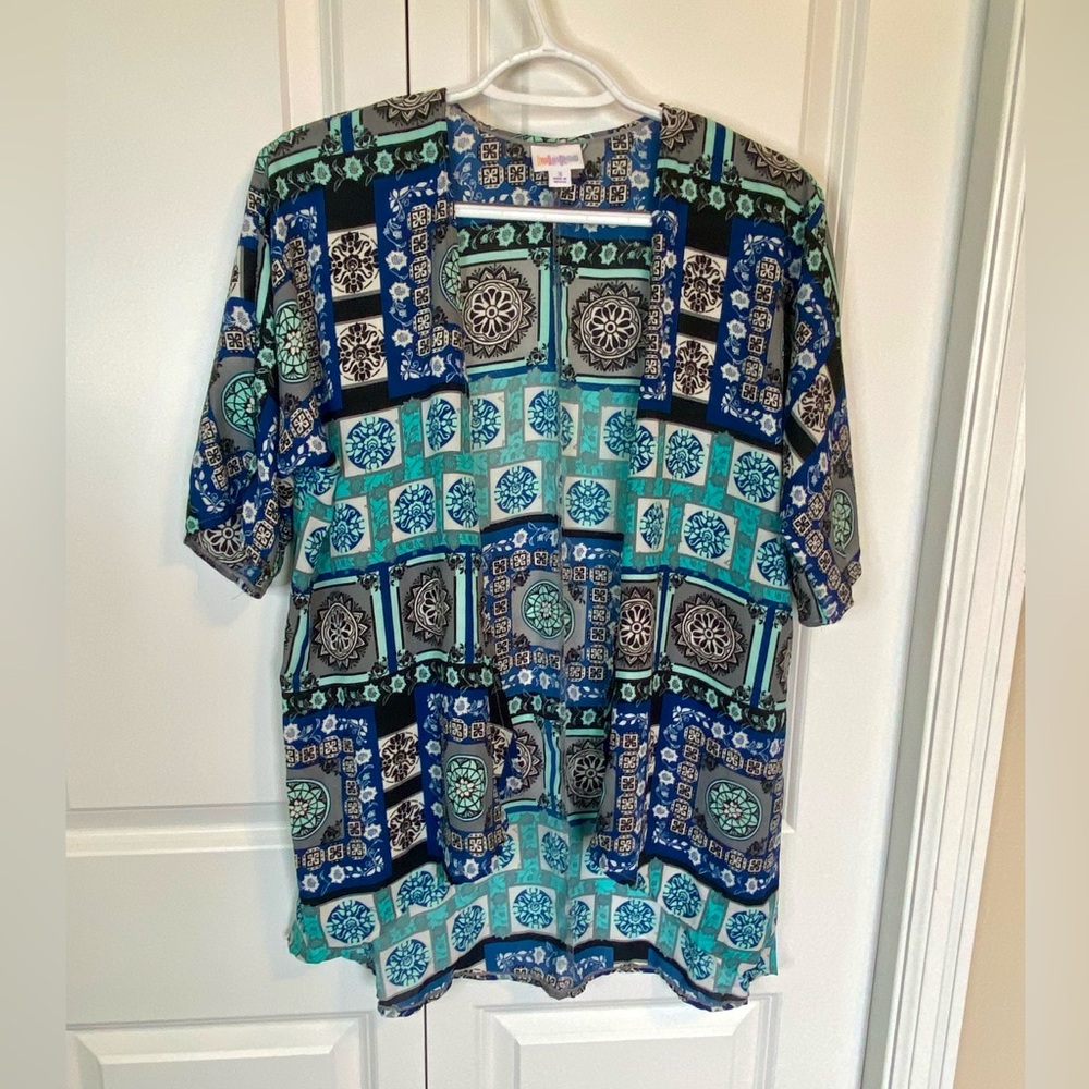 EUC LuLaRoe Bianka kids kimono coverup